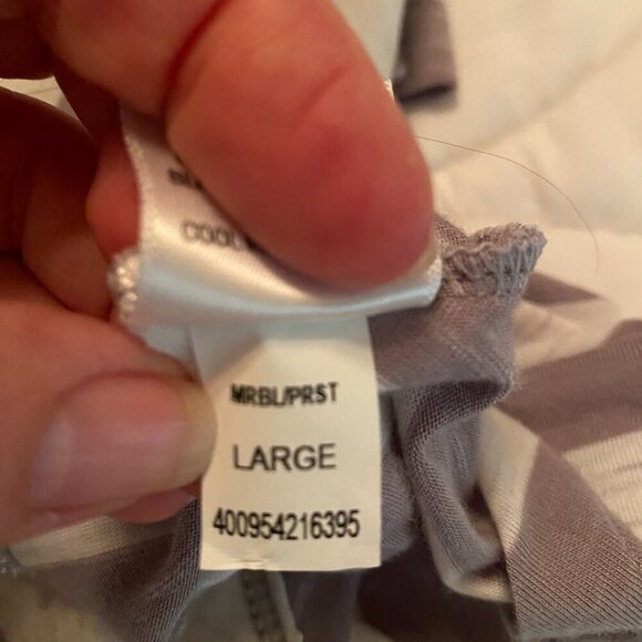 Apt 9 Grey and White Striped Blouse - Picture 8 of 9